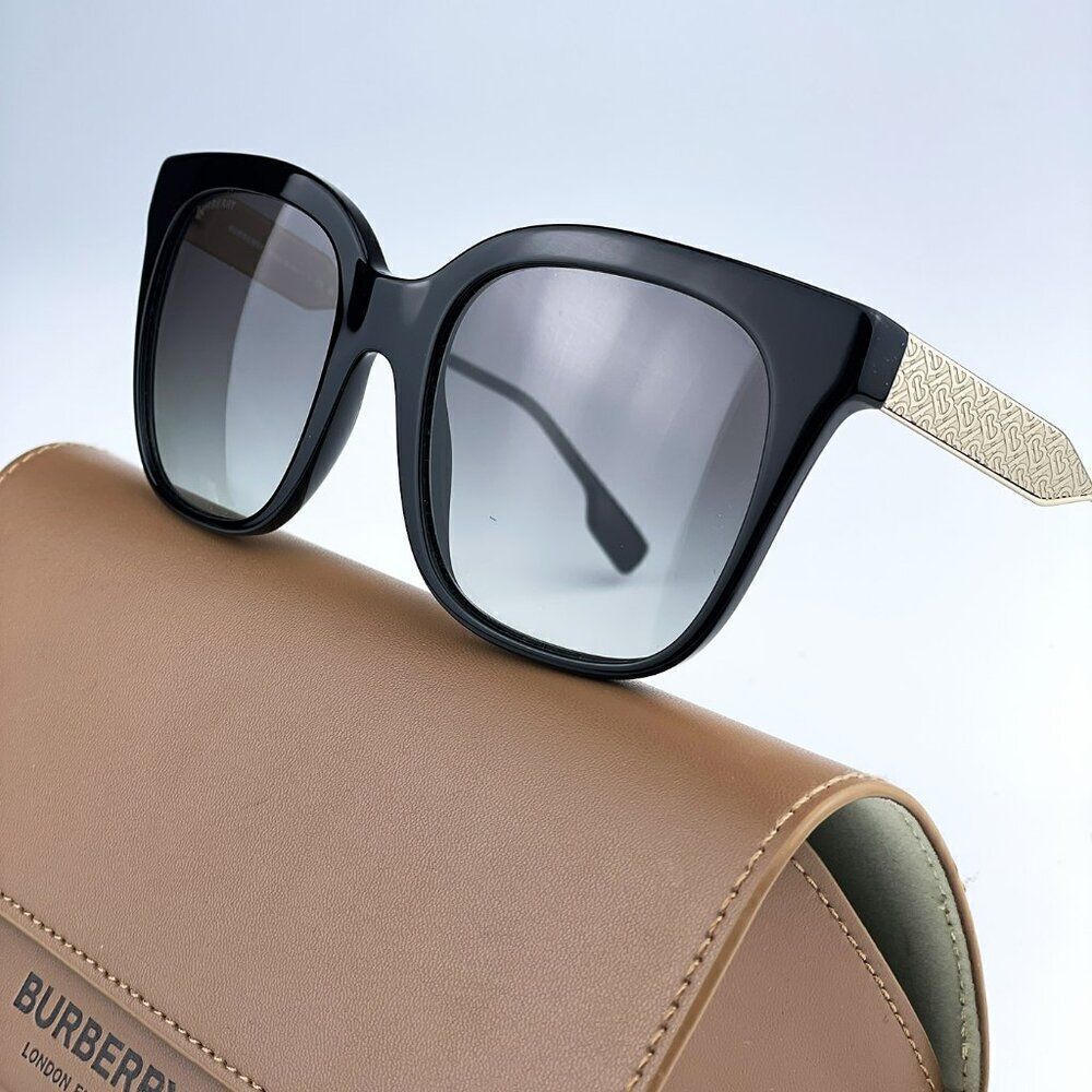 SALE! NEW Burberry BE4328 EVELYN 300111 Black Gray Butterfly Women Sunglasses